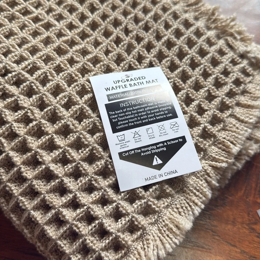 NWT Waffle Bath Mat Absorbent Non Slip Bathroom Rug 17